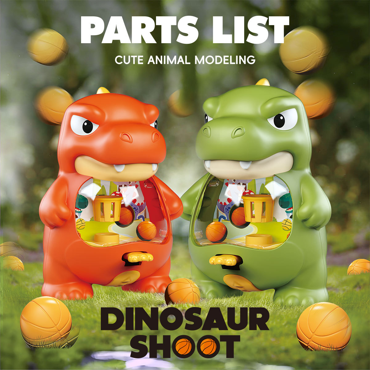 Juguetes de tiro de dinosaurios transfronterizos amazónicos Temu niños puzzle interactivo padre-hijo catapulta juguetes modelo de baloncesto