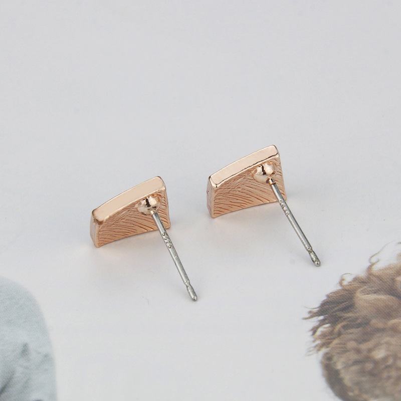 Retro Einfache Koreanische Geometrische Farbe Glänzende Ohrringe Großhandel Nihaojewelry display picture 7