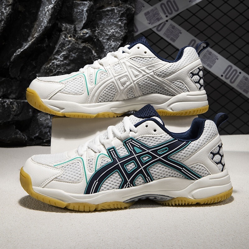 2024 New Badminton Shoes, Table Tennis Shoes, Sports Shoes, Men's Shoes, Women's Shoes, Non-Slip Training Shoes, Sports Shoes, White and Blue 2024 New Badminton Shoes, Table Tennis Shoes, Sports Shoes, Men's Shoes, Women's Shoes, Non-Slip Training Shoes, Sports Shoes, White and Blue