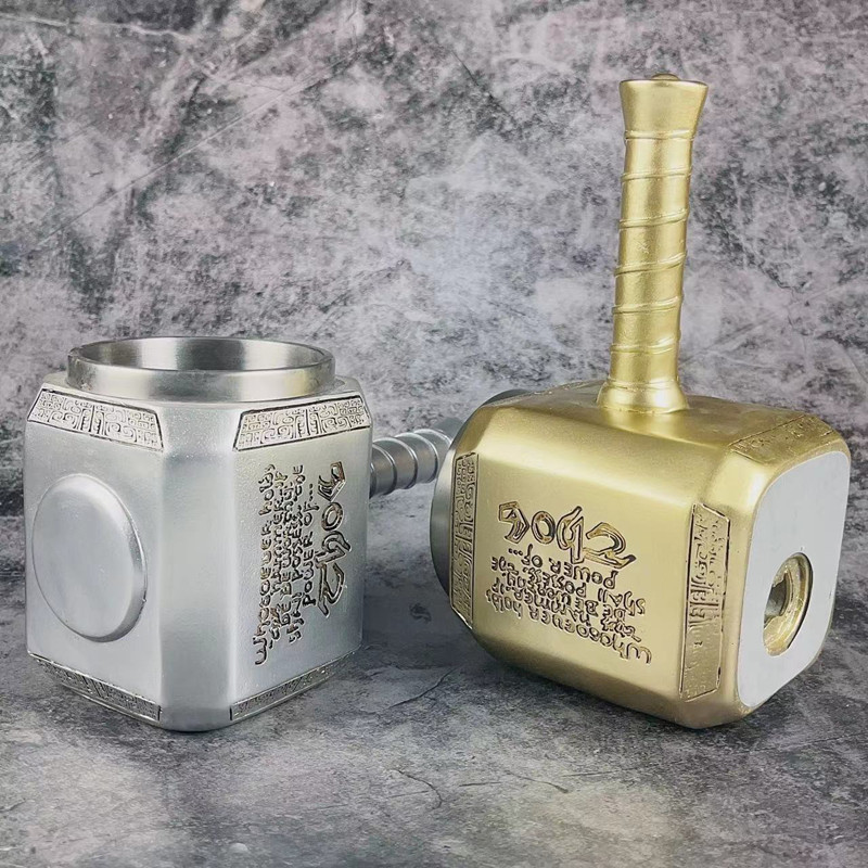 새로운 Thor's Hammer 맥주 컵 병따개 스테인레스 스틸 워터 컵 맞춤형 머그컵 어벤저 스 해머 컵