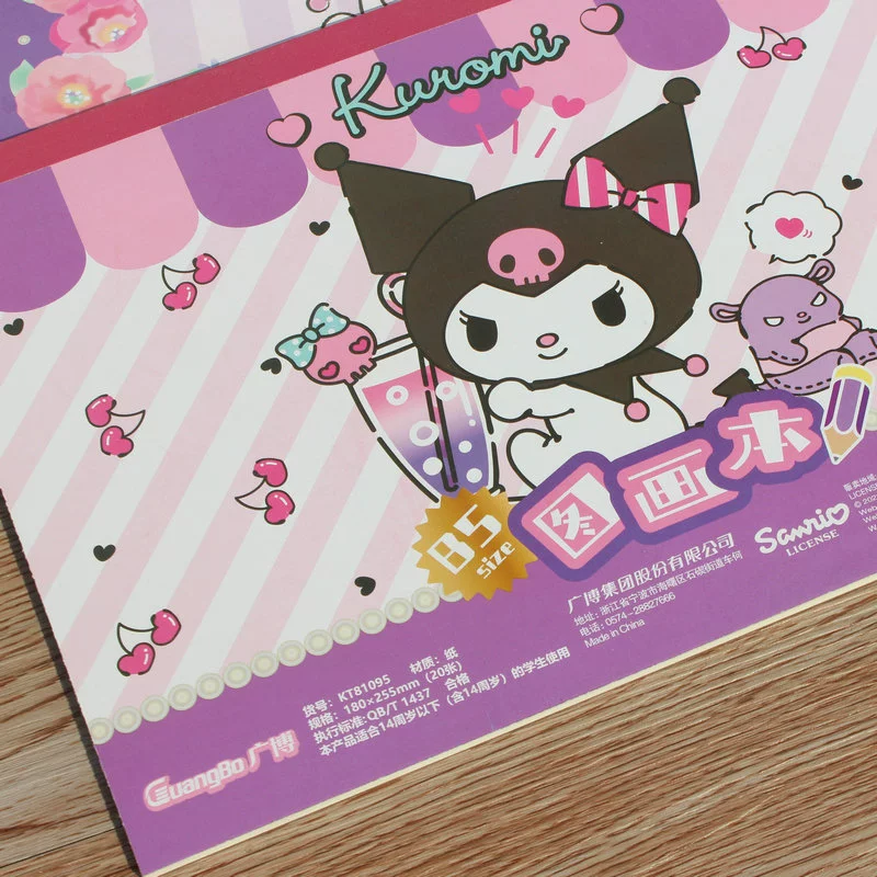 Альбом для рисования Guangbo Sanrio Kuromi B5, 20 листов, милые товары для письма