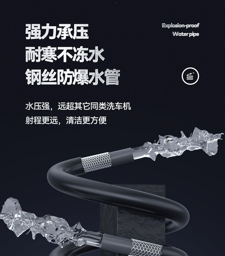 Guide Car Wash Machine 220V Commercial Car Wash Shop Farm High-Power Pressure Washer Water Gun Strong Water Pump