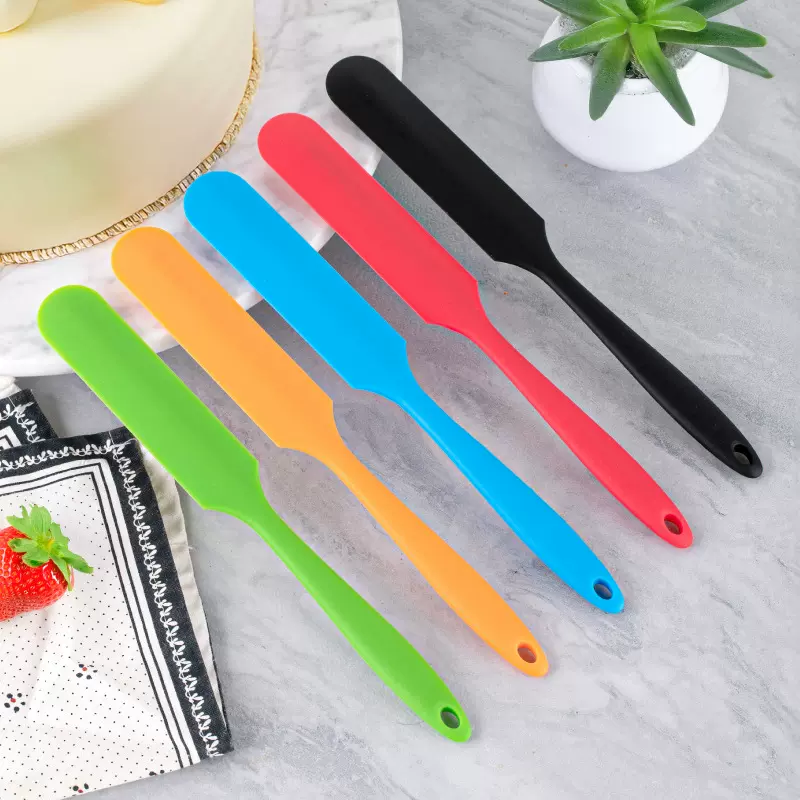 一体全包长条硅胶刮刀抹刀牛油蛋糕奶油搅拌刀现货烘培甜品
