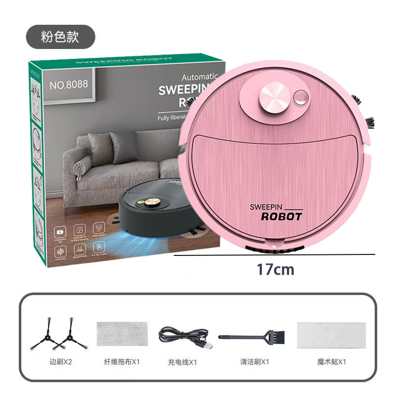 Mini robot de barrido tres en uno máquina de limpieza dormitorio aspiradora actividad regalo exquisito embalaje de caja de color