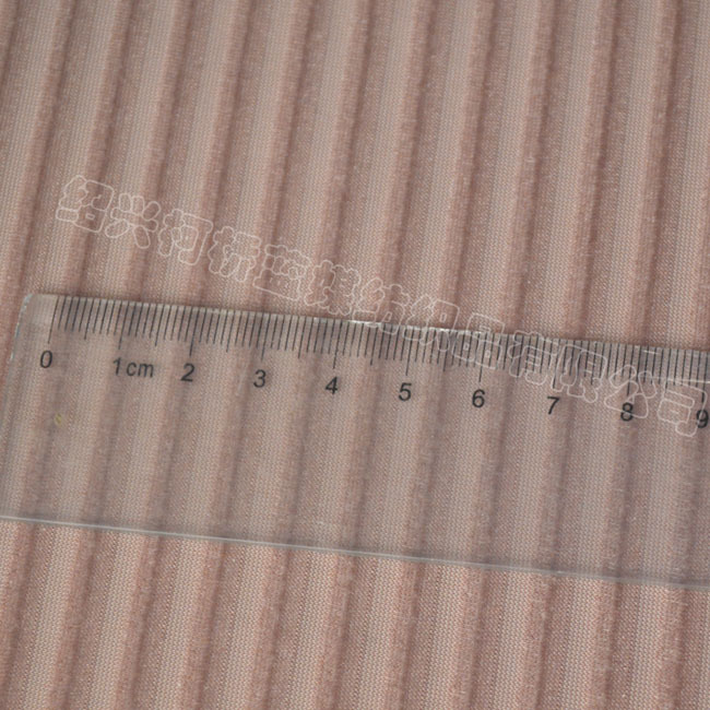 现货经编KS韩国绒抽条涤氨天鹅绒丝绒面料 针织时装面料 子母条