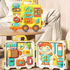 忙碌板婴幼儿童益智忙碌车早教多功能玩具启蒙宝宝学习玩具