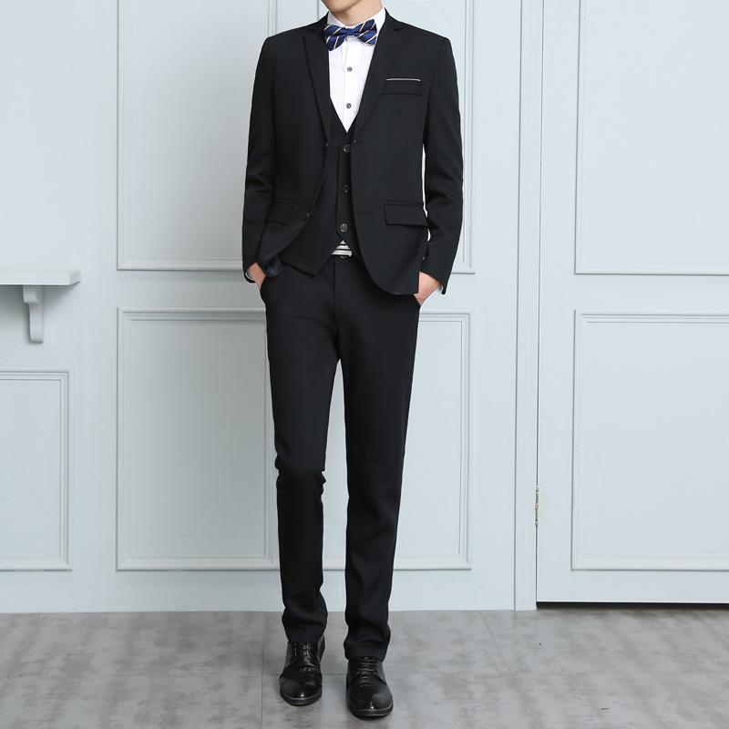 Traje traje de los hombres slim fit negocio casual profesional formal traje chaqueta estudiante universitario entrevista mejor hombre novio vestido