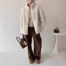 【冬日幻想】2025冬新款100羊羔毛皮草大衣女中长款皮毛一体外套