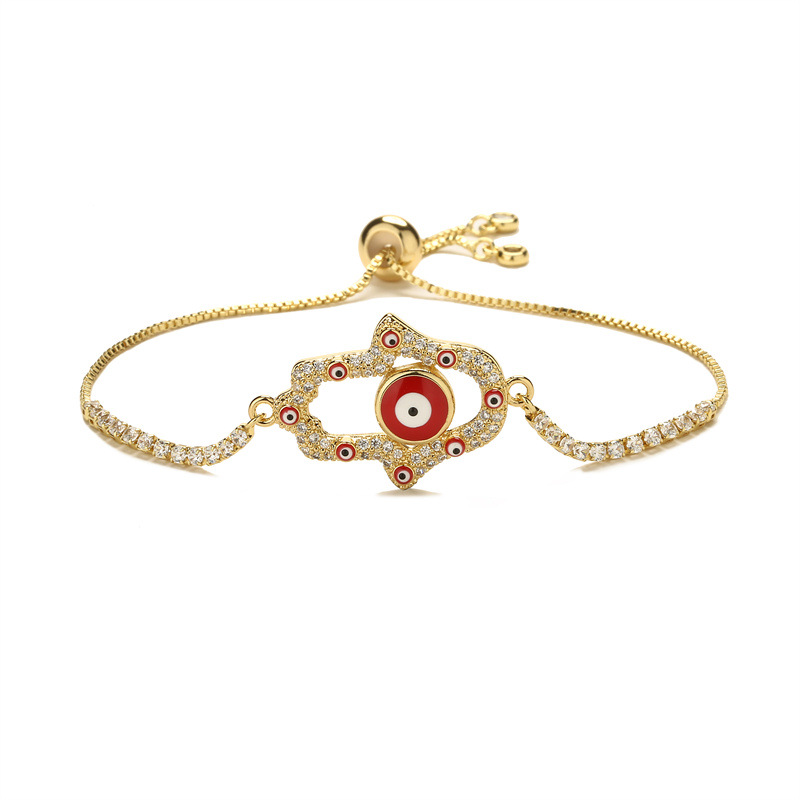 Lucky Evil Eye Red String Bracelet Adjustable Protection Jewelry_voghion.com