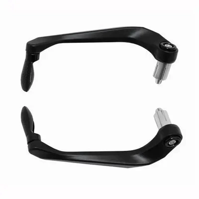 Motorcycle modification accessories Huanglong CNC anti-drop brake guard off-road Street running horizon horn protection rod bow (Motosiklet ləvazimatları və aksesuarları) - two-color-handguard-black