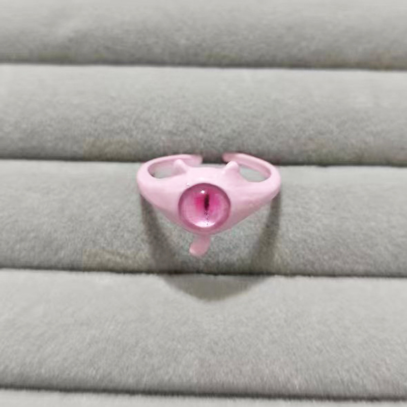 【D363】 Pink Pink Eyes Small Tail