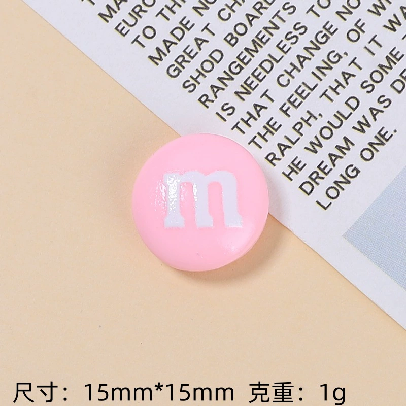 [Wholesale of Xigo Factory] Handmade DIY simulation creamy rubber drops resin accessories classic M beans