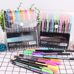 創意12色閃光筆金屬筆熒光筆粉彩筆學生標記記號彩色筆 彩筆批發