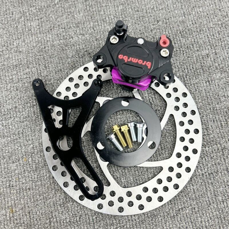 オリジナルCNCカニキャリパー電動バイクアクセサリー専用カーフ＆タートルモデルNo.9ドラムリア改造ディスクブレーキセット|undefined