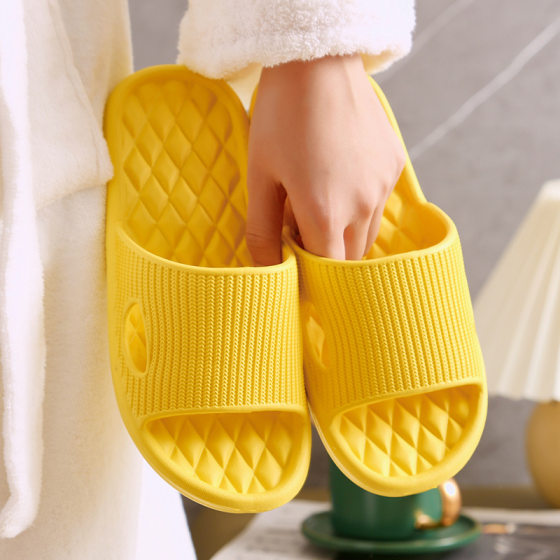 Home Slippers Women's Summer Household Indoor Bathroom Bath Slippers Home Slippers Simple Men's Home Slippers Couple's Slippers