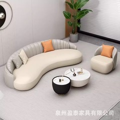 軽くて豪華なアーチ形のソファーの美容院の休憩エリアは客間のホテルを接待します。