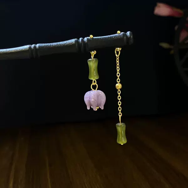 Simple wooden hairpin 5512