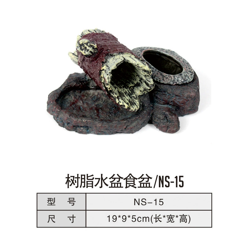 Ящик для кормления Rainforest Jar маленький альпинистский домашний хомяк избегает корма бассейн для воды три-в-одном альпинистское украшение для ландшафта из смолы ПЭТ