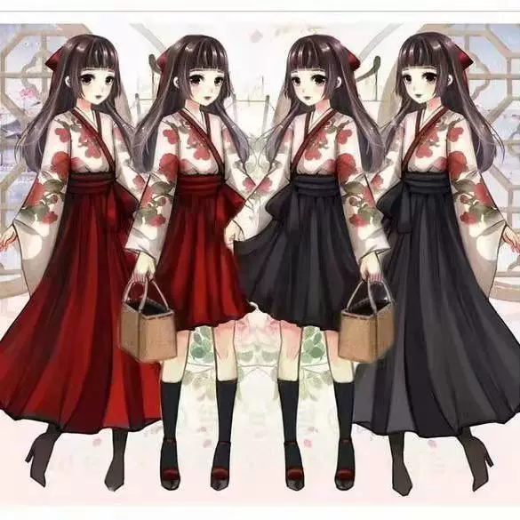 汉服女装汉元素虞美人红茶花少女东方复古中国风套装改良学生班服