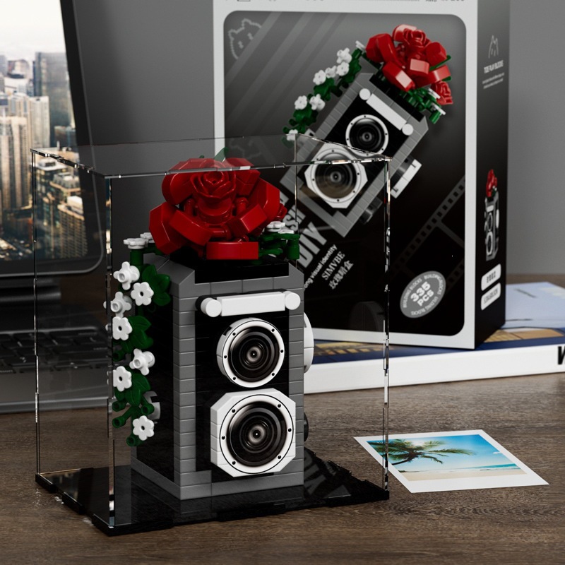 Rose Caja 335 gránulos + acrílico transparente