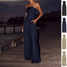 G 28937 Sexy Slim Wrap Style Long Jumpsuit �Ըй��������