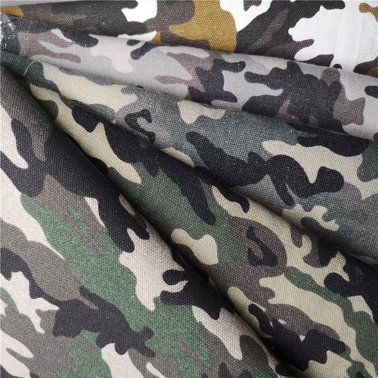 现货供应 10-12安全棉涤棉平纹布迷彩印花水洗 鞋帽面料