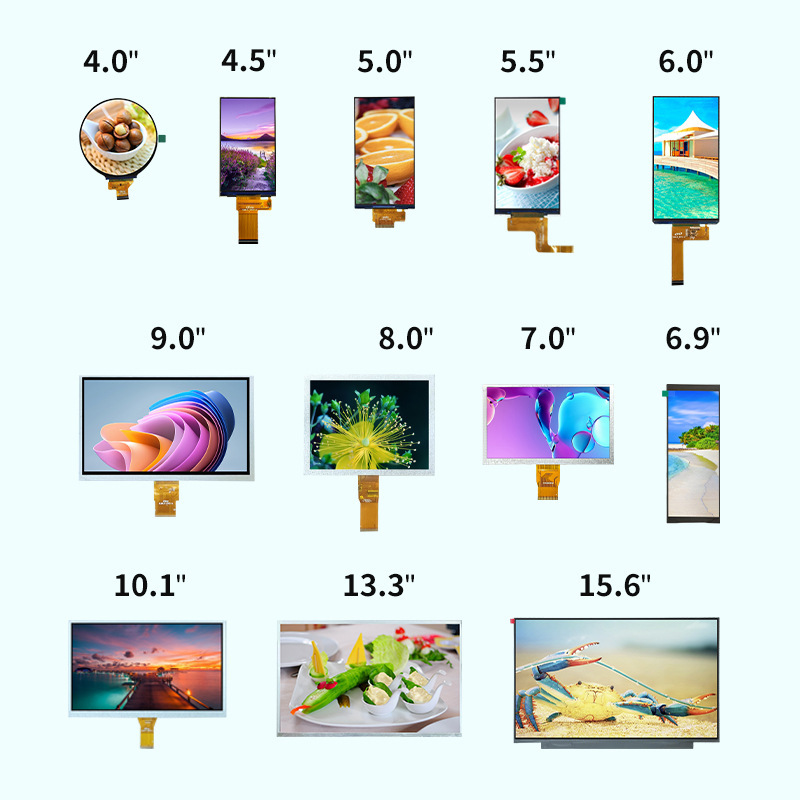 3.5-Inch 4/5/7/8/9/10.1/11/12/15.6 Color Touch Lcd Display Screen Tft Lcd Screen