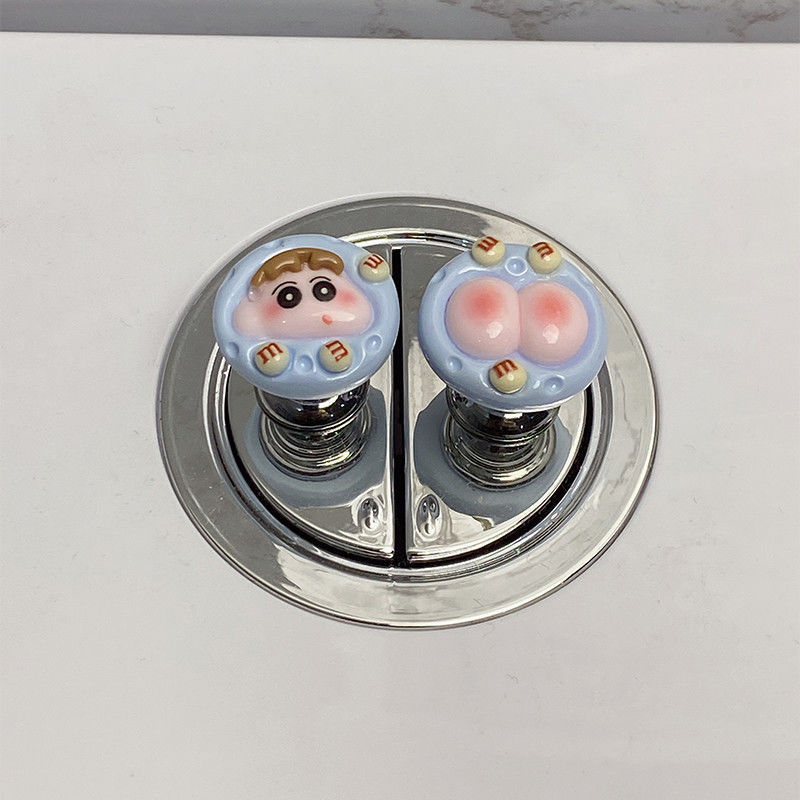 Cute Nail-Shaped Toilet Button Presser, Long Nail Art Lid Lifter, Toilet Flush Tool, Crayon Shin-Chan Cute Nail-Shaped Toilet Button Presser, Long Nail Art Lid Lifter, Toilet Flush Tool, Crayon Shin-Chan