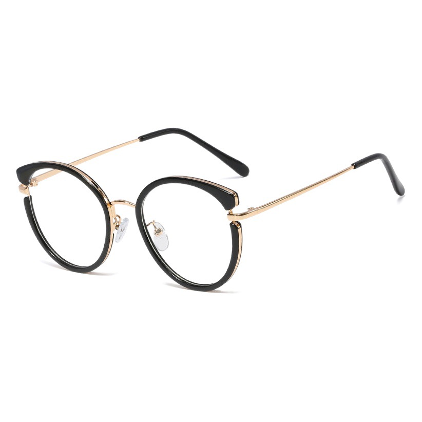 95551 Nuevas gafas de mujer con montura ultraligera anti-luz azul, gafas ópticas planas anti-UV, se pueden equipar con lentes para miopía
