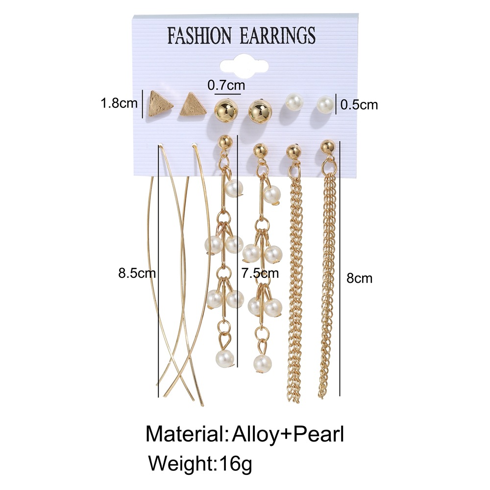 Retro Fashion Earrings Set display picture 1