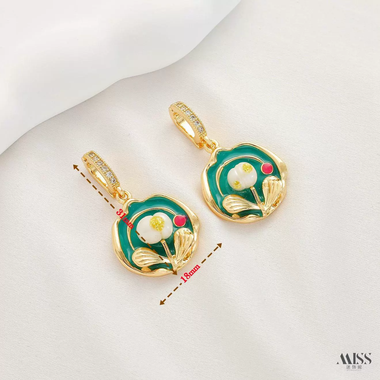Мод pendant из органического жемчуга, свитер, аксессуар, ручная роспись, цветочная, китайский стиль, стиль высокого качества