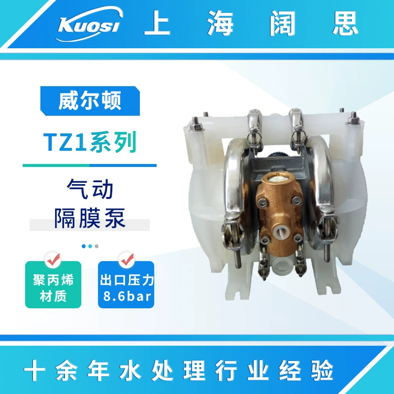 Пневматический мембранный насос Wilton WILDEN полудюймового калибра серии TZ1, инженерный пластиковый пневматический насос, устойчивый к кислотам и щелочам