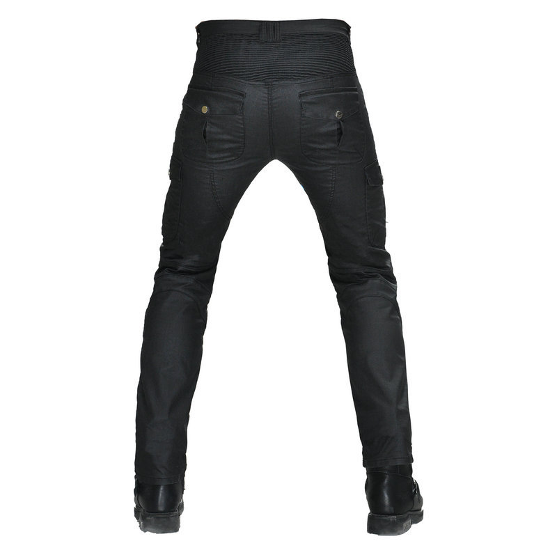 VOLERO pantalones vaqueros de la motocicleta de los hombres de la motocicleta recubierta Cuatro Estaciones multi-Bolsa de pantalones de ciclismo pantalones de carreras anti-caída