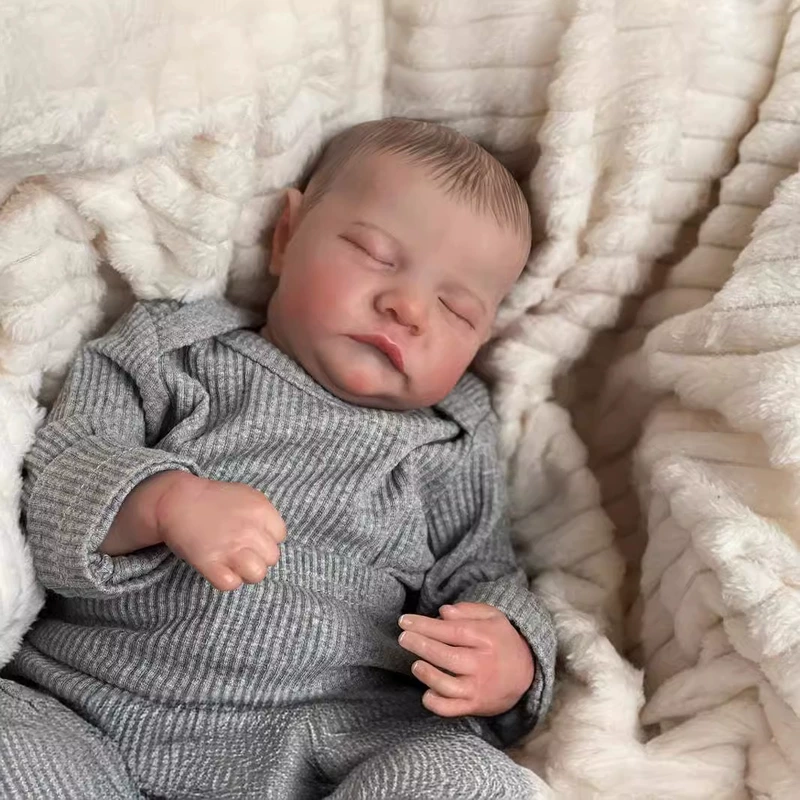 Высококачественная расписная кукла Reborn Cutties 49 см кукла реборн имитация ребенка Леви трансграничная электронная коммерция