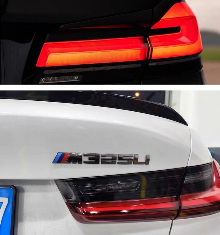 Suitable for BMW gray M330i, M340i, M430i, M530i, M540i, and 550i models; used for the rear emblem and number plate
