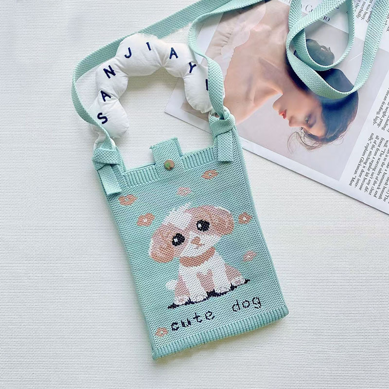 【큰 눈의 개】흰색 손잡이