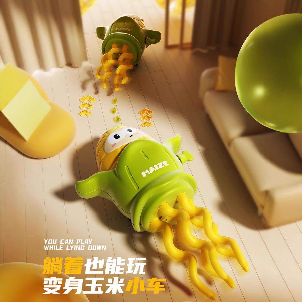 Nuevo Amazon mágico twist danza juguetes de maíz transfronterizos bebé dibujos animados caminar ocho patas juguetes de maíz