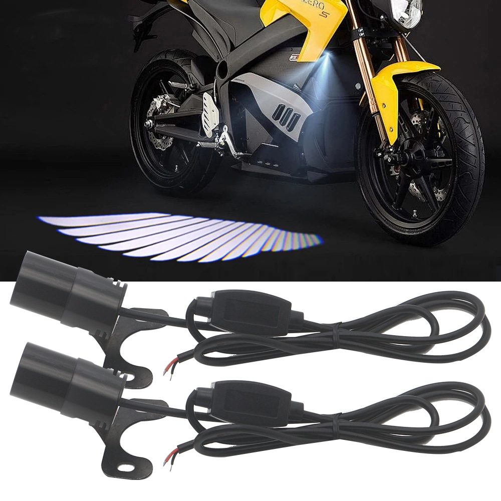 Luz de piso de motocicleta Ángel Ala Luz de proyección Luz de bienvenida Luz de alfombra Renovación Luz de atmósfera universal Luz de bienvenida