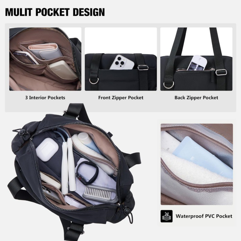 Vielseitige, multifunktionale Sporttasche mit einer Schulter, neuer Mini-Reisetasche mit Nassfach und Münzfach_voghion.com