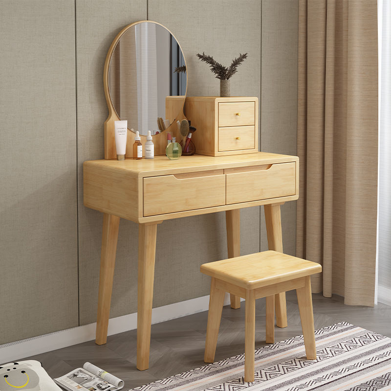 solid wood dresser bedroom modern Simplicity household Cosmetic mirror small-scale Makeup Table Makeup counter On behalf of