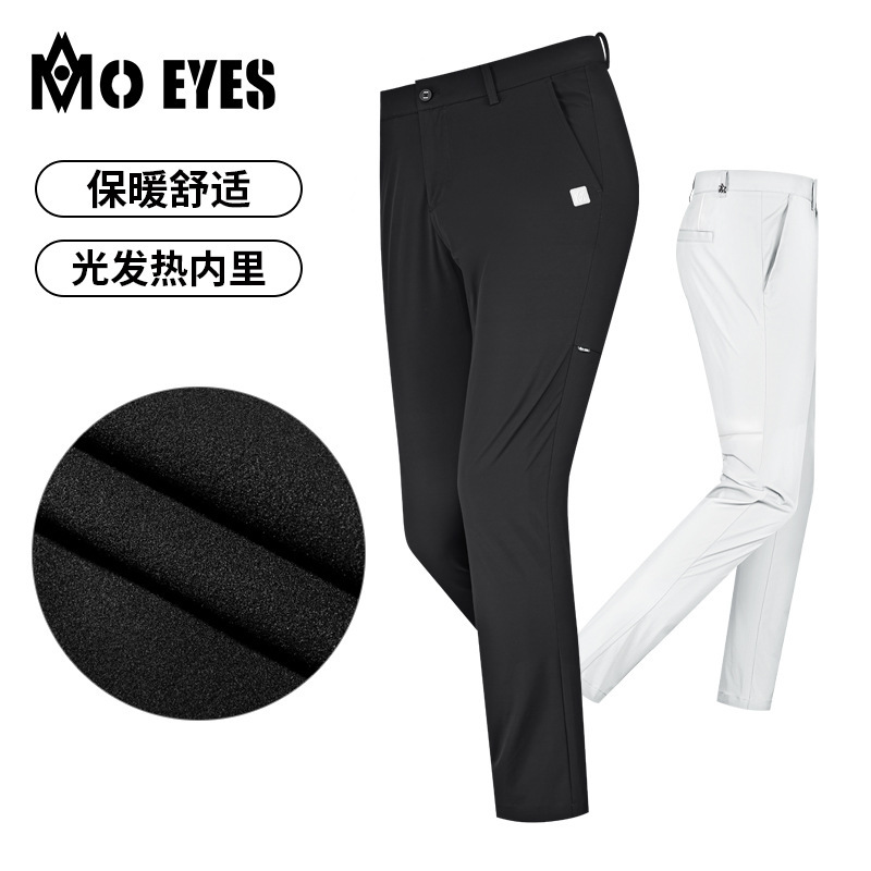 MO EYES magic eye golf pants men's autumn trousers light heating inner warm comfortable sports pants