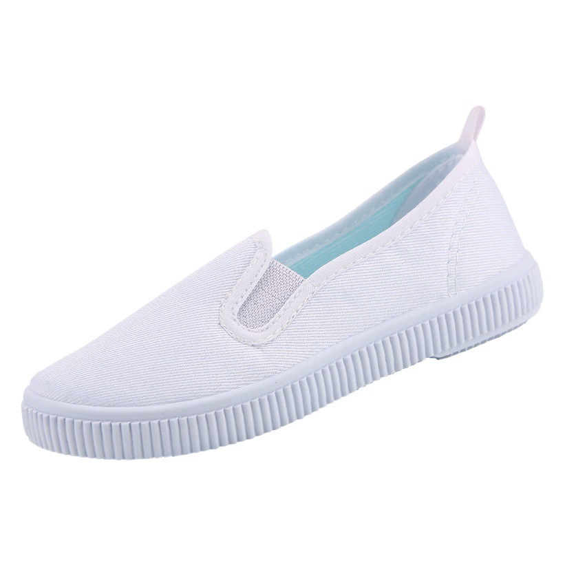 Детская обувь детская белая обувь детский сад Белая обувь для мальчиков и девочек Белая танцевальная обувь парусиновая обувь белые кроссовки оптом