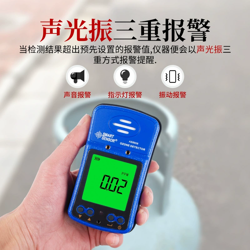 Детектор озона Xima AS8908, высокоточная портативная взрывозащищенная сигнализация концентрации газа O3 для фармацевтической фабрики