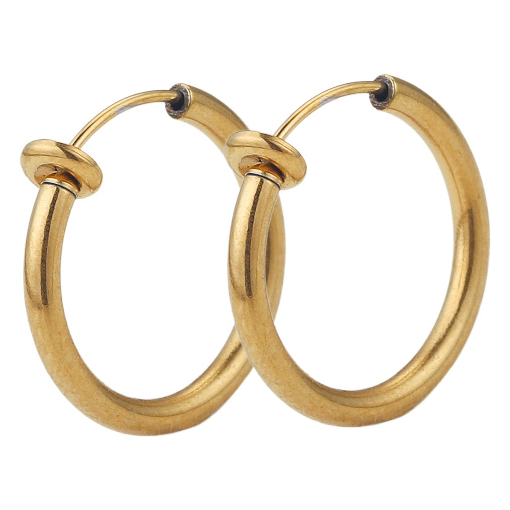 Accesorios de joyería DIY material hecho a mano de acero inoxidable invisible clip de oreja de primavera sin pendientes de clip de oreja perforada pendientes