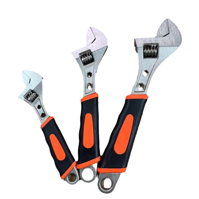 FUENTE fabricante recubierto de plástico llave ajustable mango llave ajustable