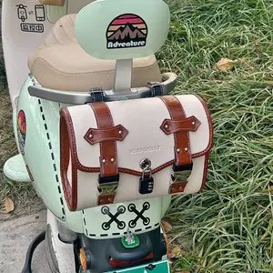 Motosiklet, elektrikli nəqliyyat vasitəsi üçün retro universal ön/yan/arxa alət çantası