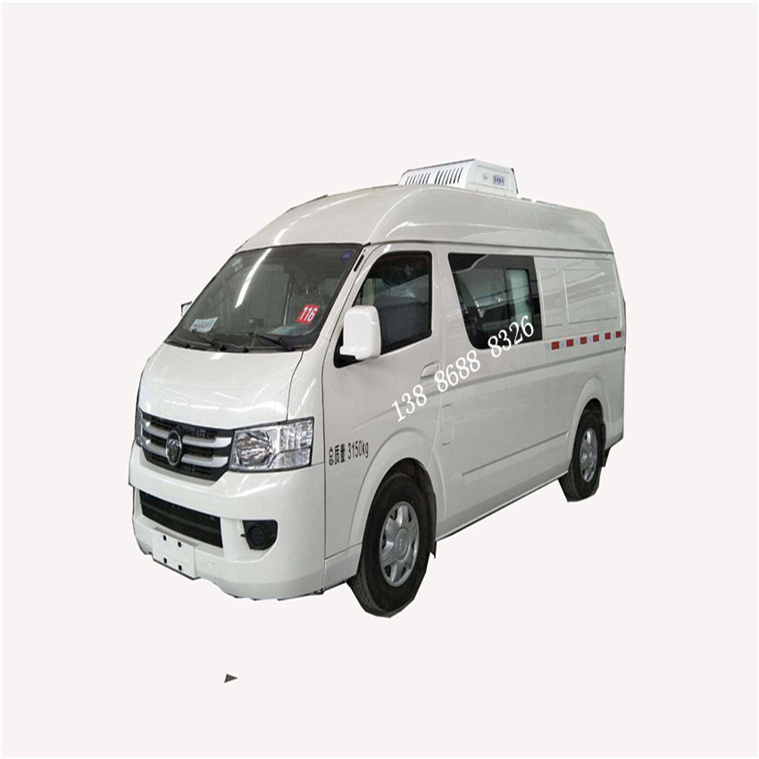 鹤岗福田G7面包式冷藏车改装厂 4米2冷藏厢式车 水果蔬菜车多少钱