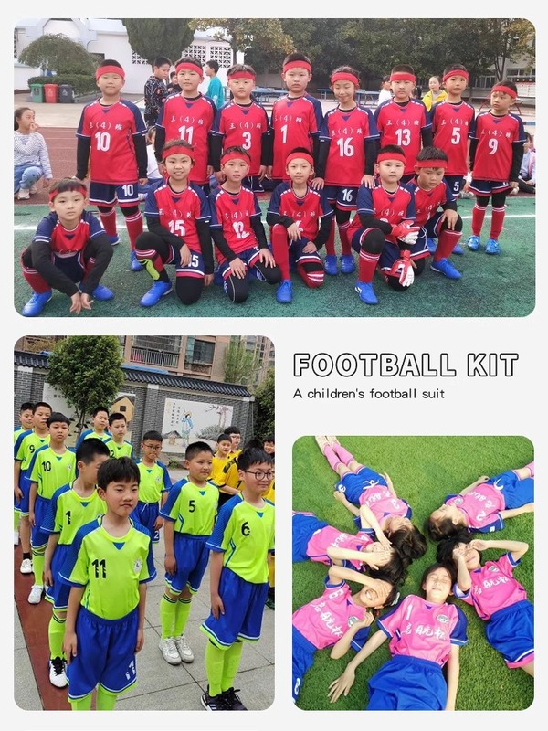 子供用サッカーユニフォームスーツカスタマイズされた小中学生幼稚園スポーツ競技トレーニングユニフォーム男の子と女の子のサッカーユニフォーム|undefined