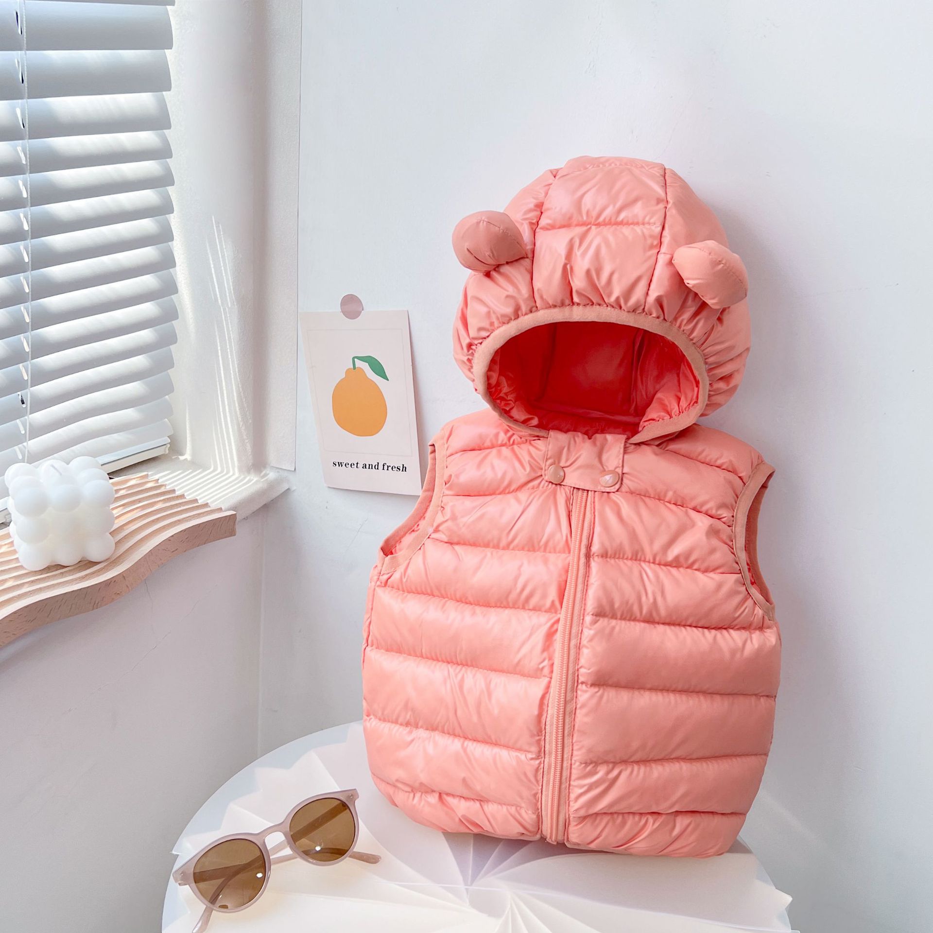 Chaleco de bebé abajo algodón Otoño e Invierno ropa niñas chaleco casual ligero chaleco infantil niños abrigo ESTILO OCCIDENTAL