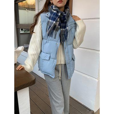 Down Vest 2022 winter new pattern fashion Sleeveless Exorcism keep warm Easy Vest vest coat 2160